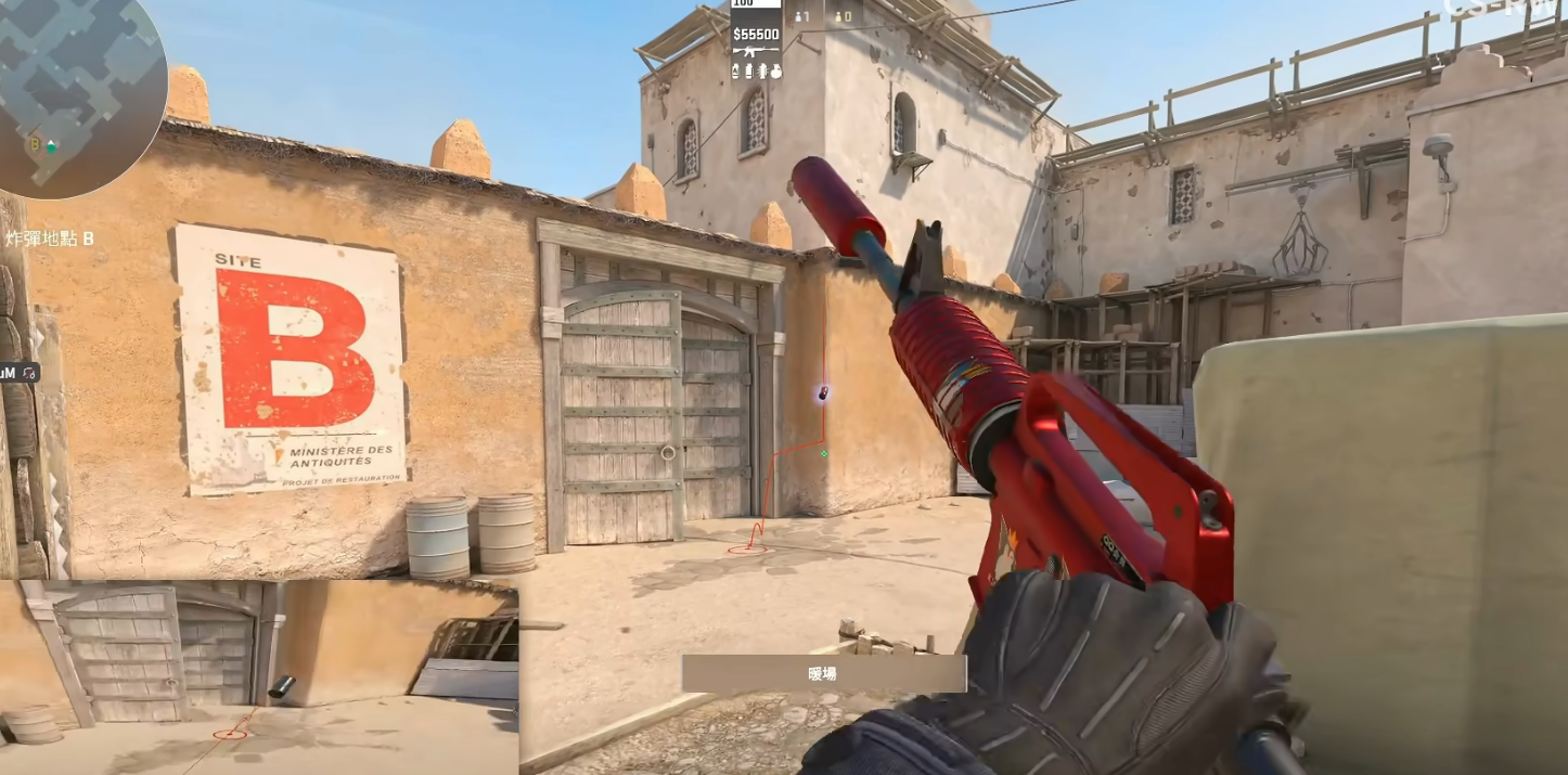 Smoking off B doors during a pincer attack